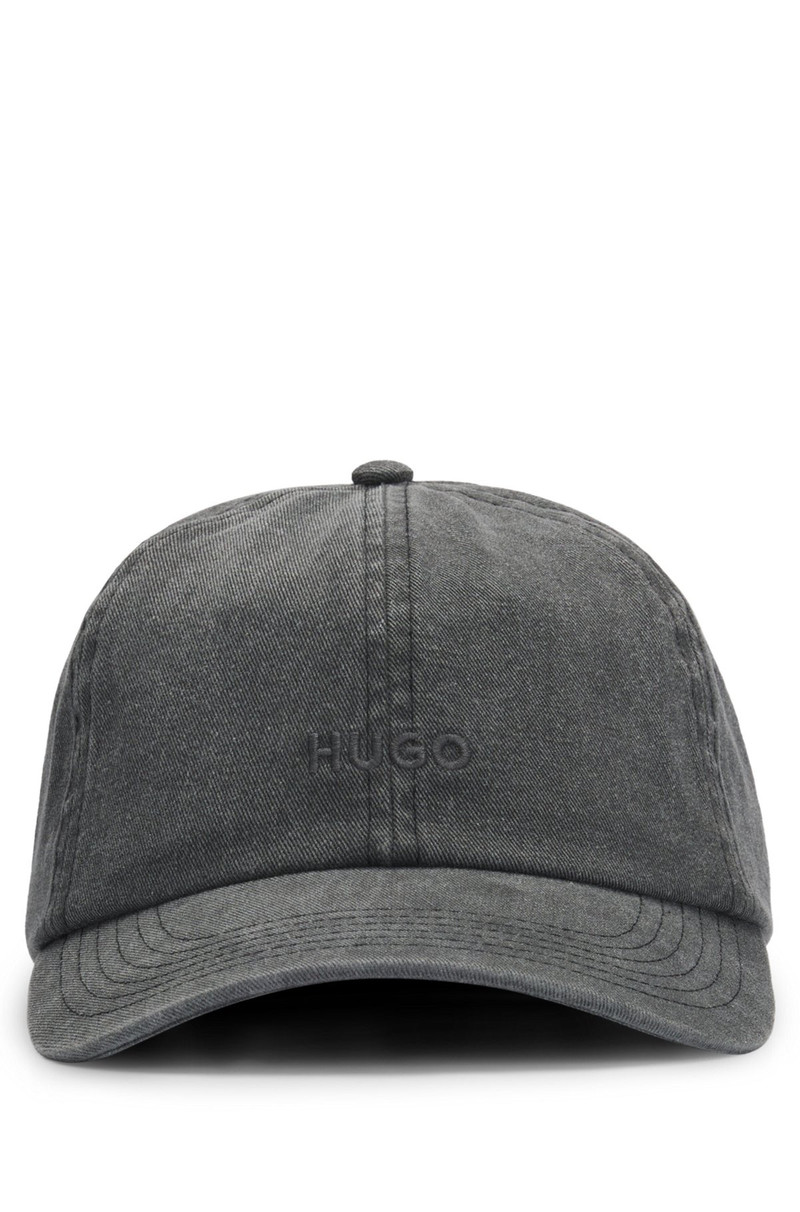 HUGO COTTON-TWILL 6-PANEL CAP WITH EMBROIDERED LOGO outlook