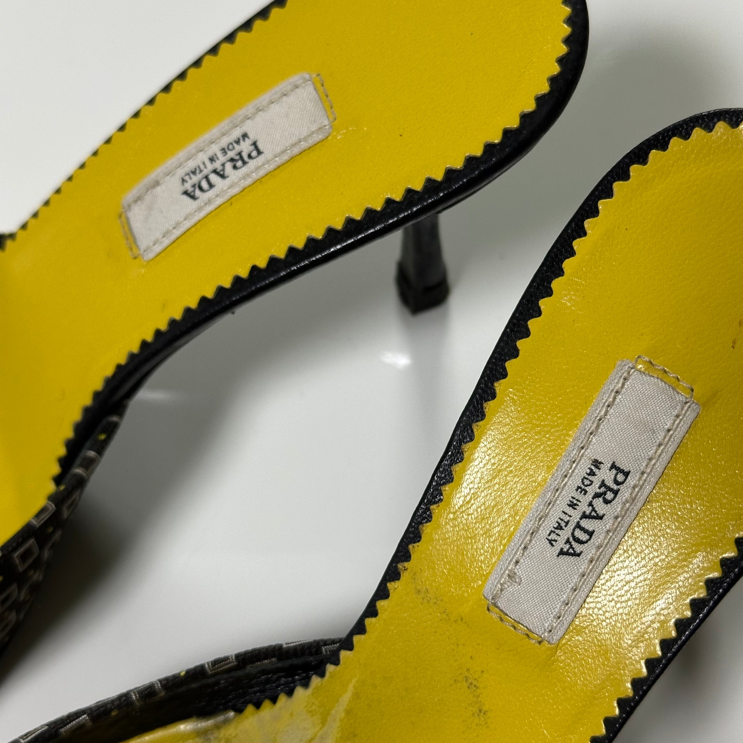 PRADA Flower Kimono Mules - 6
