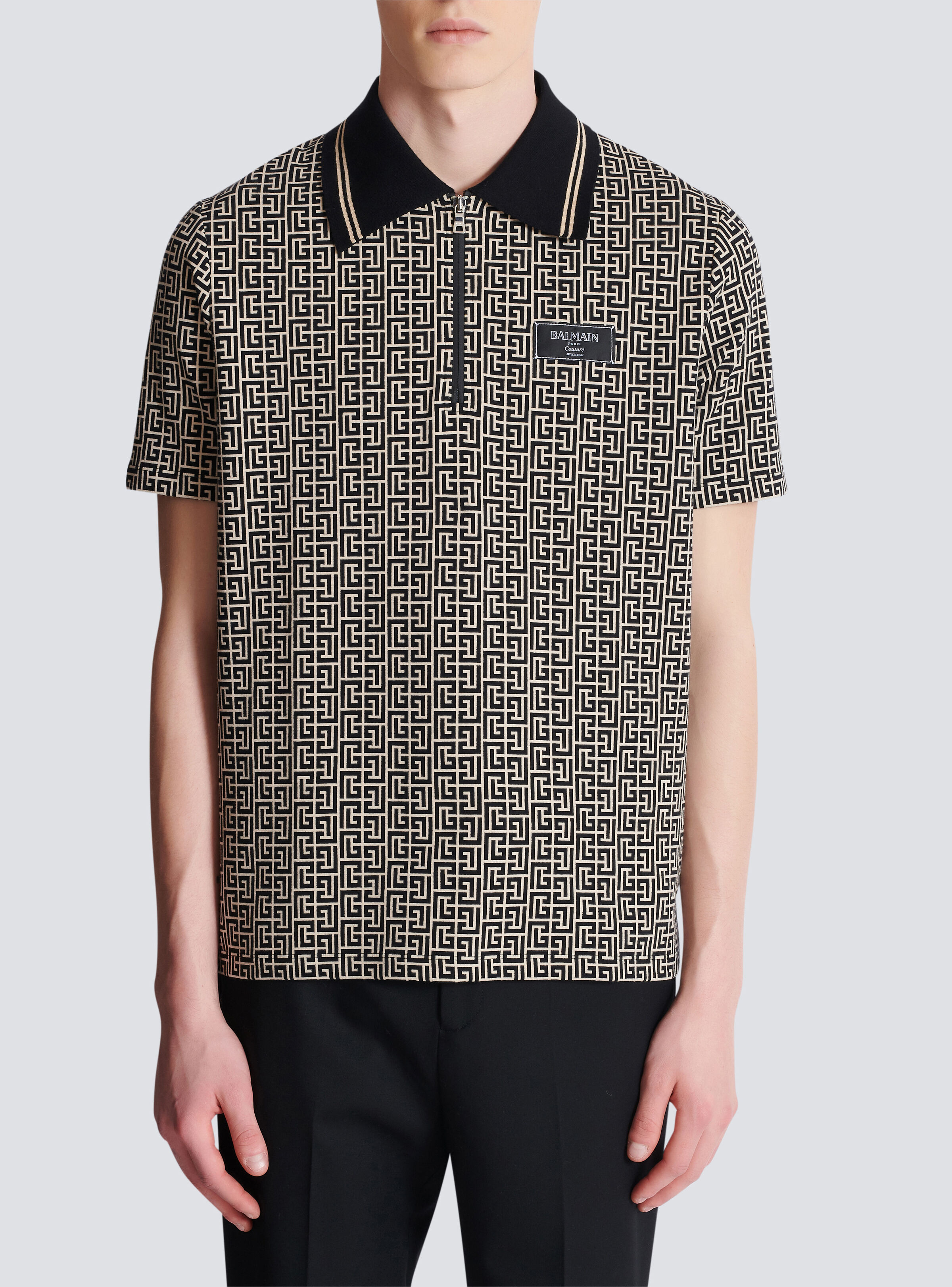 PB Labyrinth jacquard polo shirt - 5