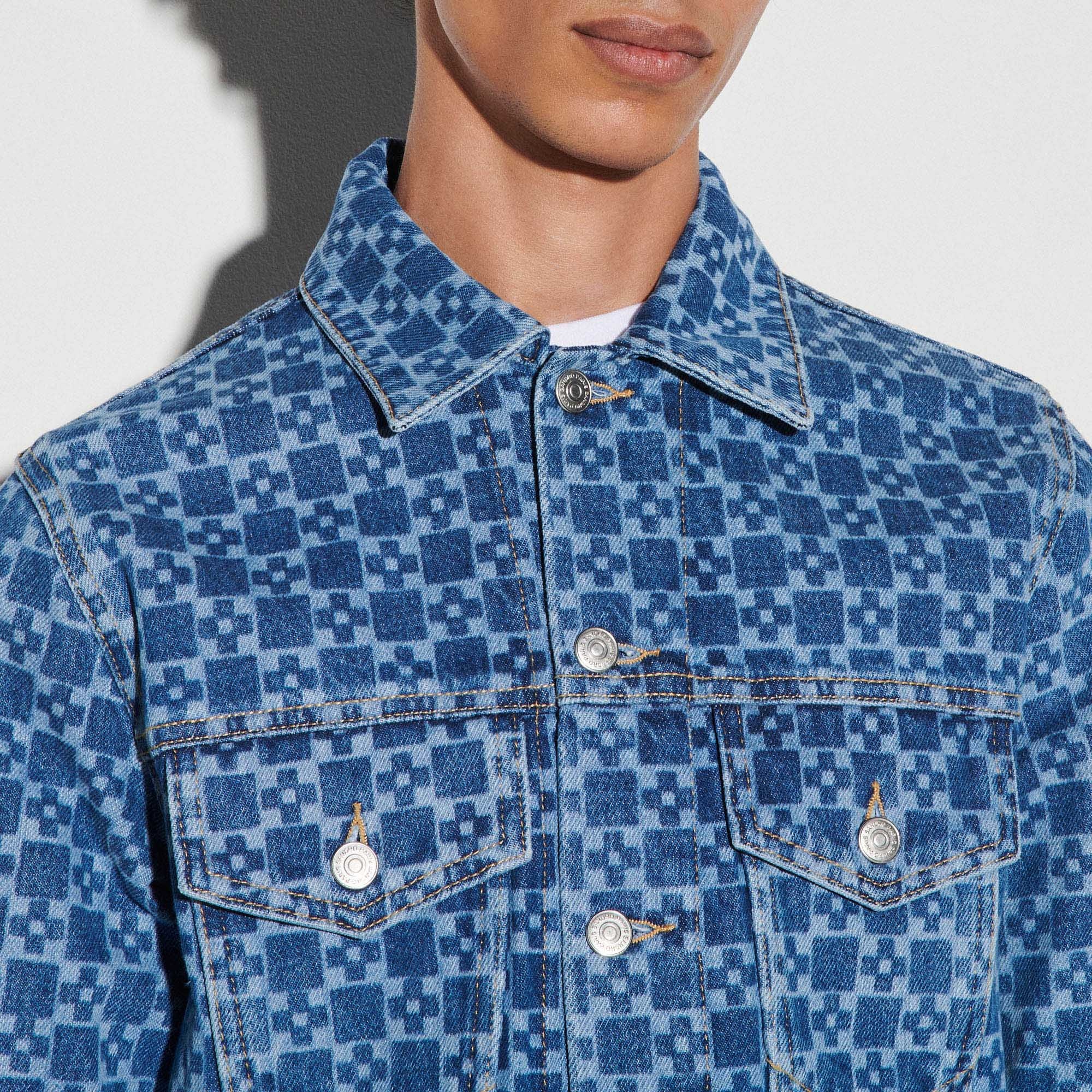 Printed denim jacket - 5