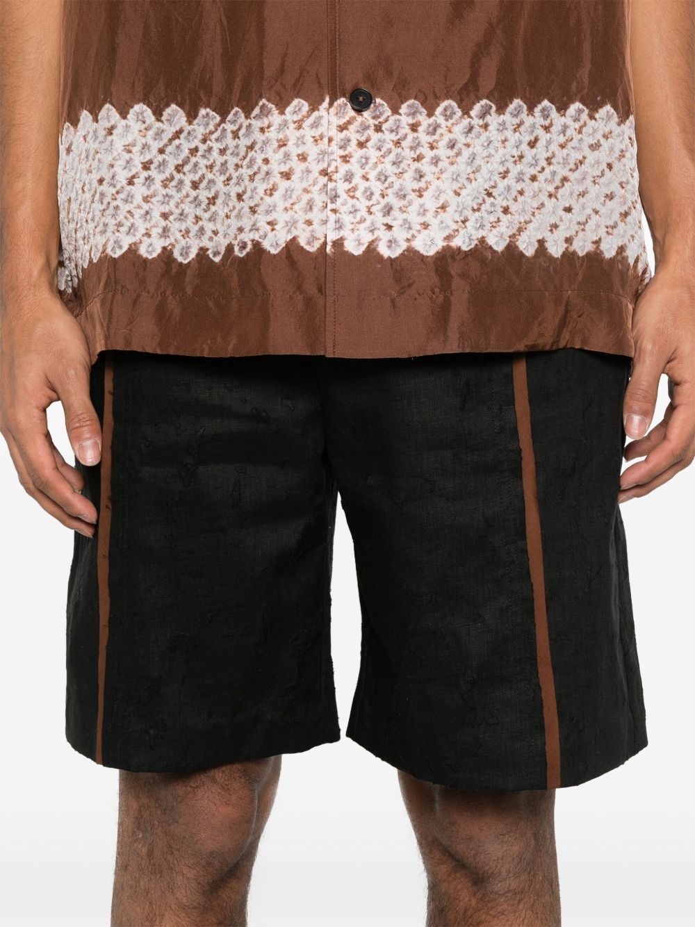 stripe-detail shorts - 5