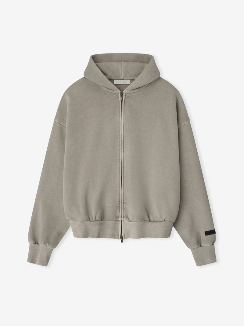 Embroidered Classic Full Zip Hoodie - 1