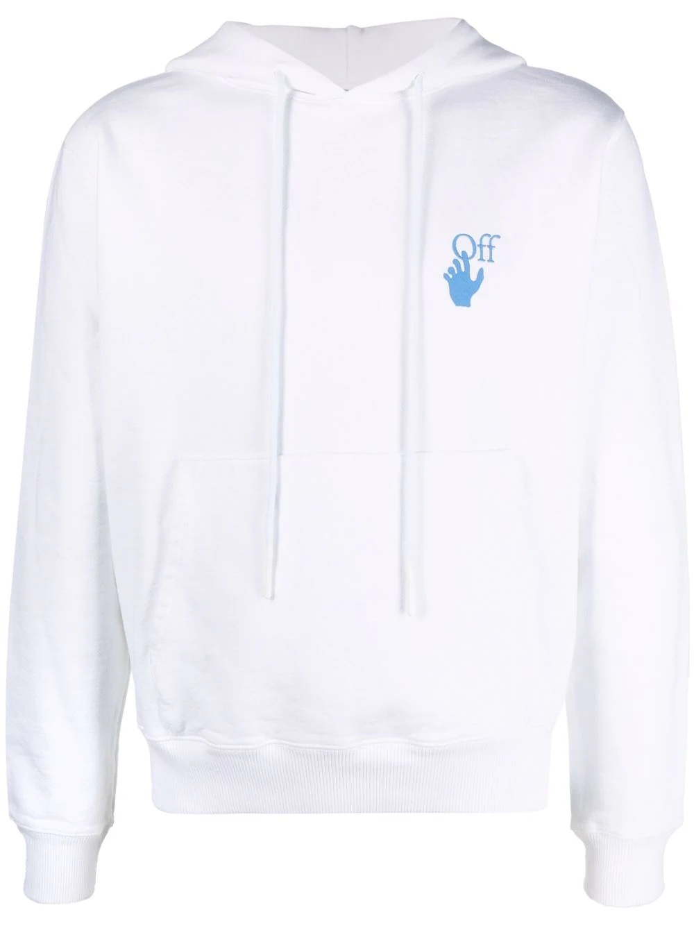 logo-embroidered hoodie - 1