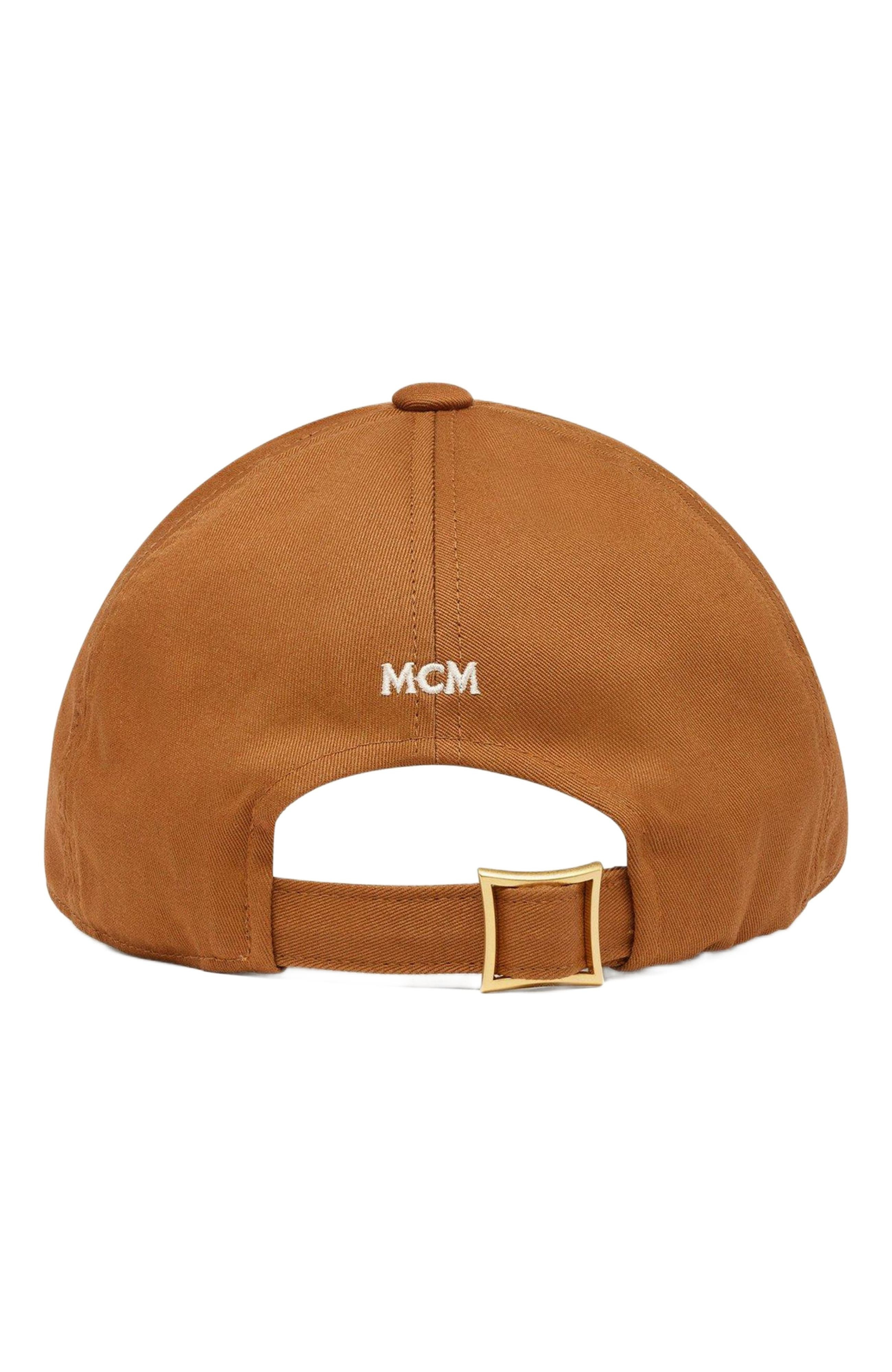 MCM Essential Logo Cap in Cotton Twill in Cognac at Nordstrom - 2