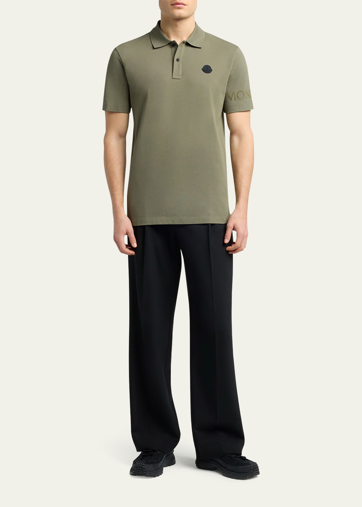 Men's Sleeve-Logo Pique Polo Shirt - 2