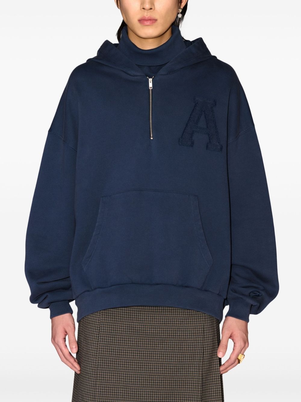 logo-patch hoodie - 3