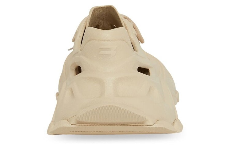 (WMNS) Balenciaga HD Lace Up Cut Out Sneakers 'Beige' 702416W3CES9300 - 4