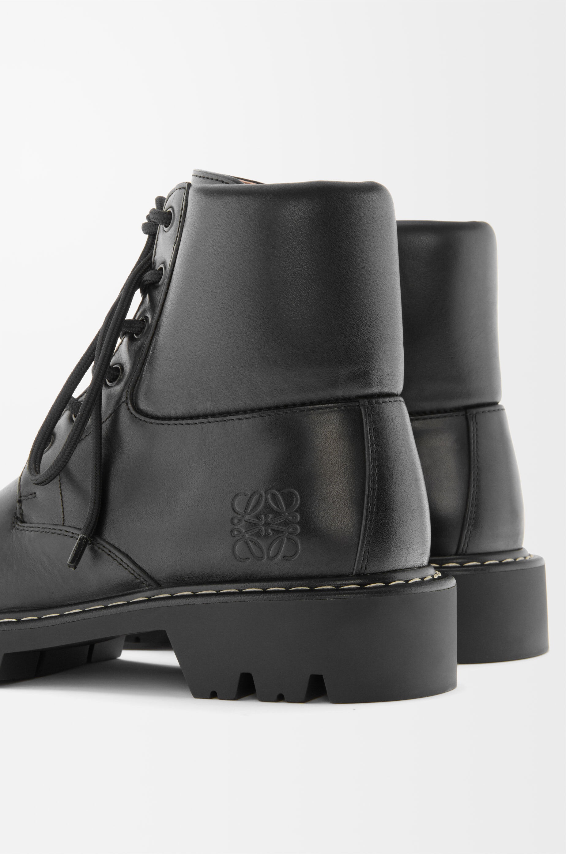 Sierra combat ankle boot in vegetable-tanned calfskin - 4