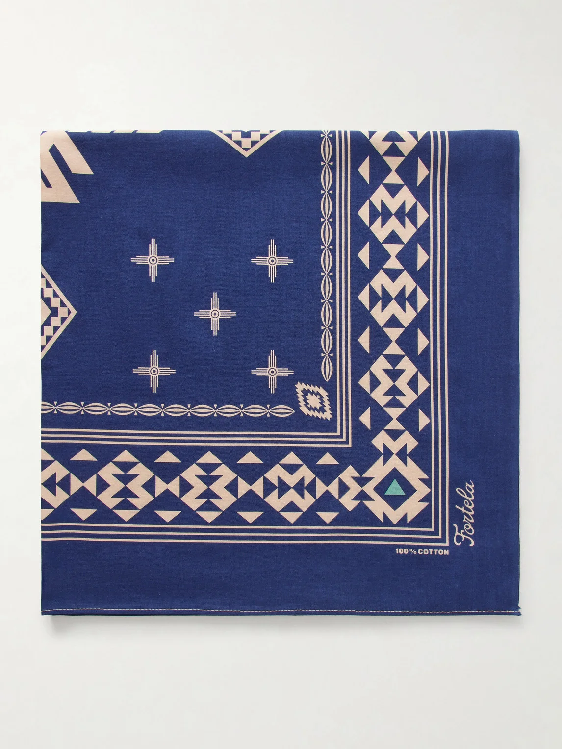 Printed Cotton Bandana - 1
