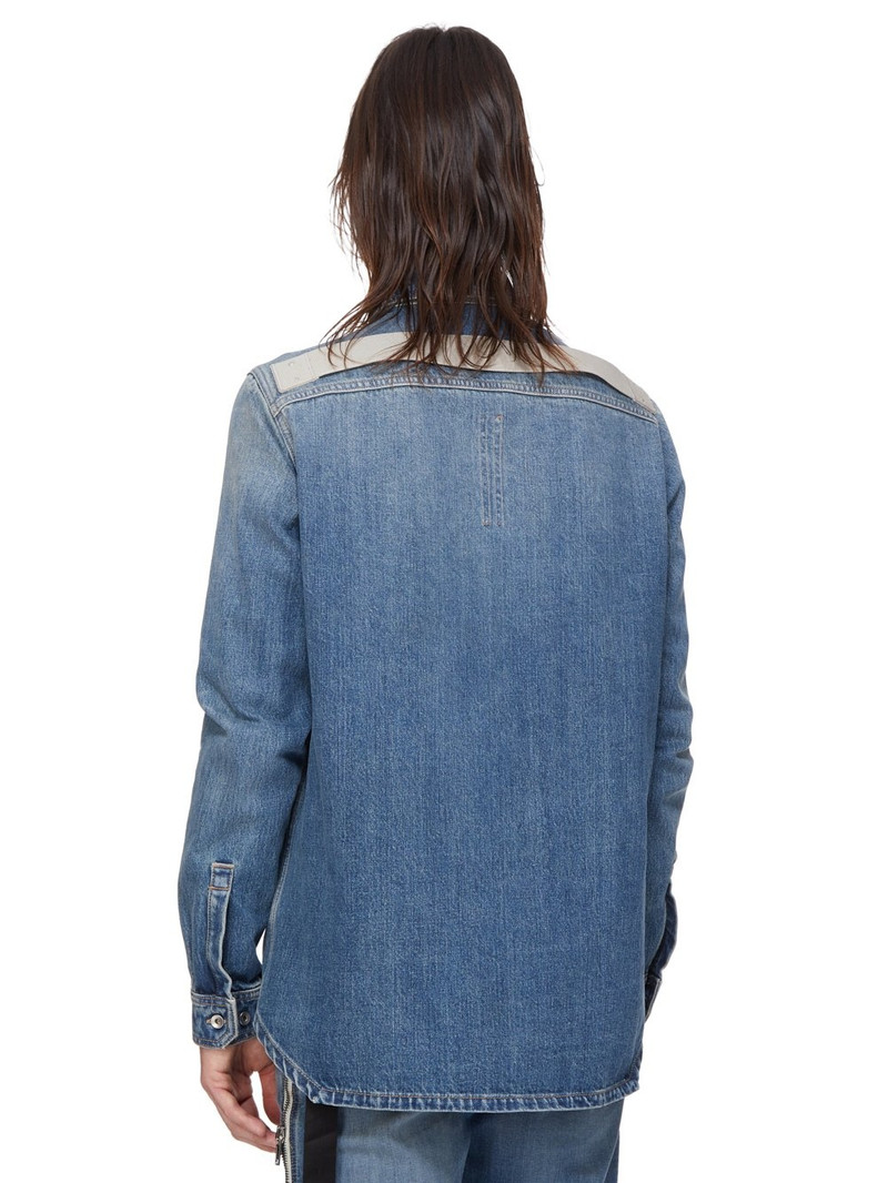 Webbing-Trimmed Denim Overshirt 3
