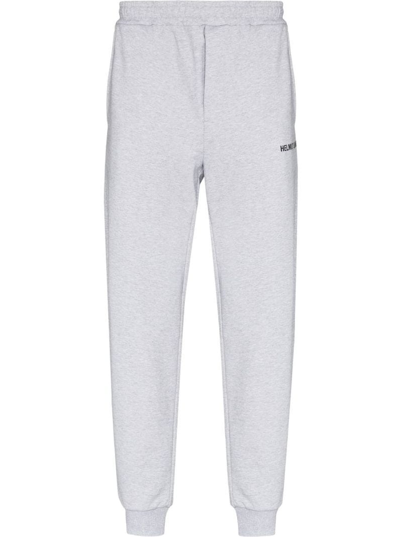 logo-print tapered track pants - 1