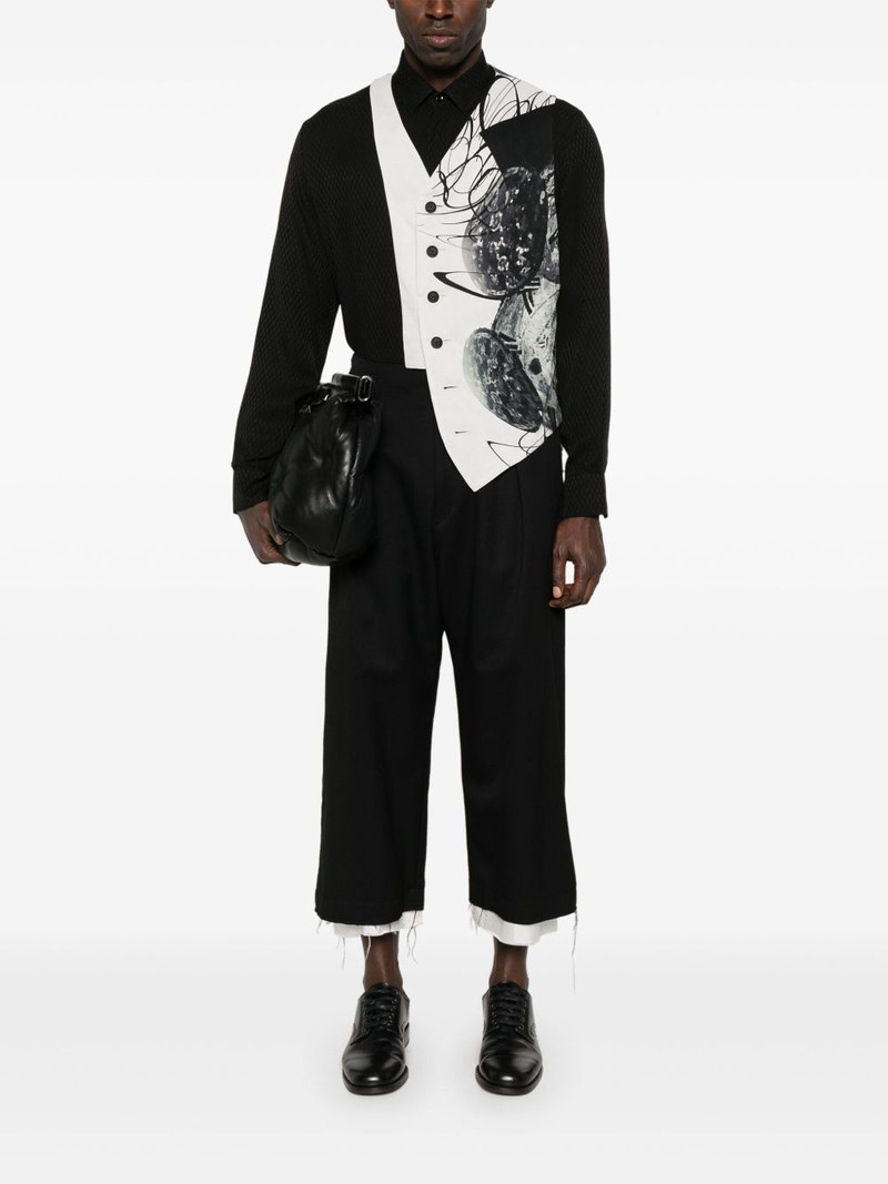 Yohji Yamamoto asymmetric waistcoat outlook