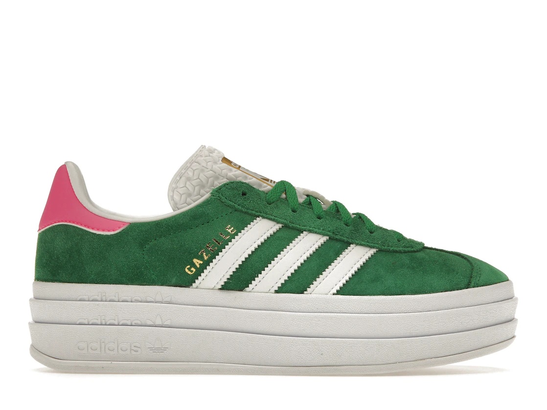 adidas Gazelle Bold Green Lucid Pink (Women's) - 1