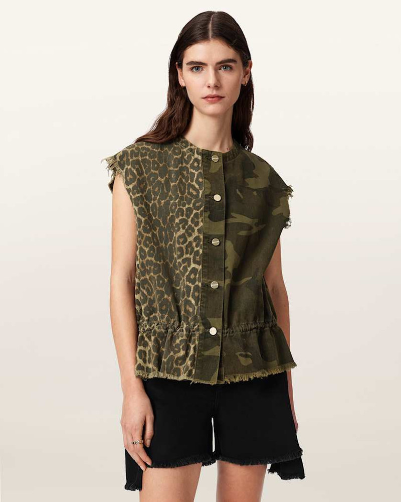 SOFI CAMO LEOPARD PRINT VEST 3