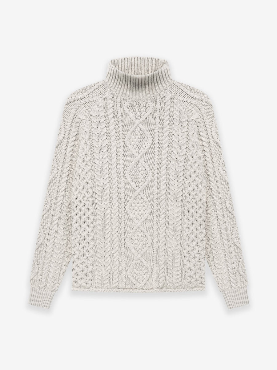 Cable Knit Turtleneck - 1