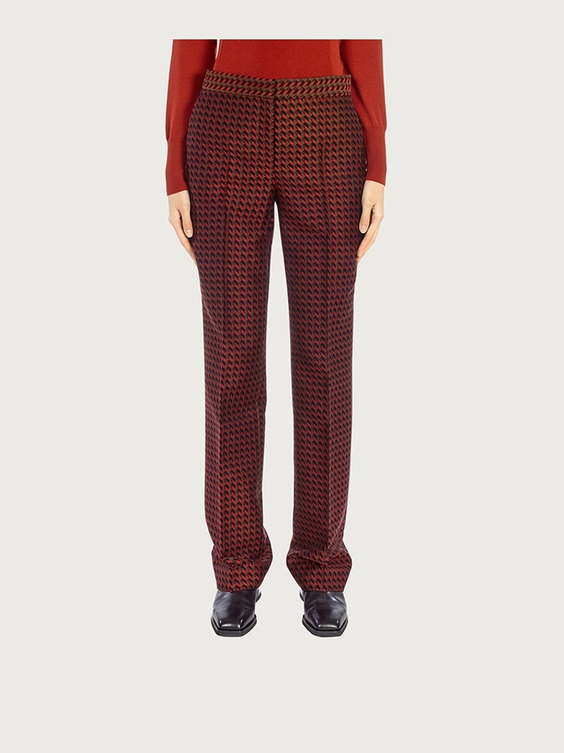 FERRAGAMO SILK TAILORED TROUSERS outlook