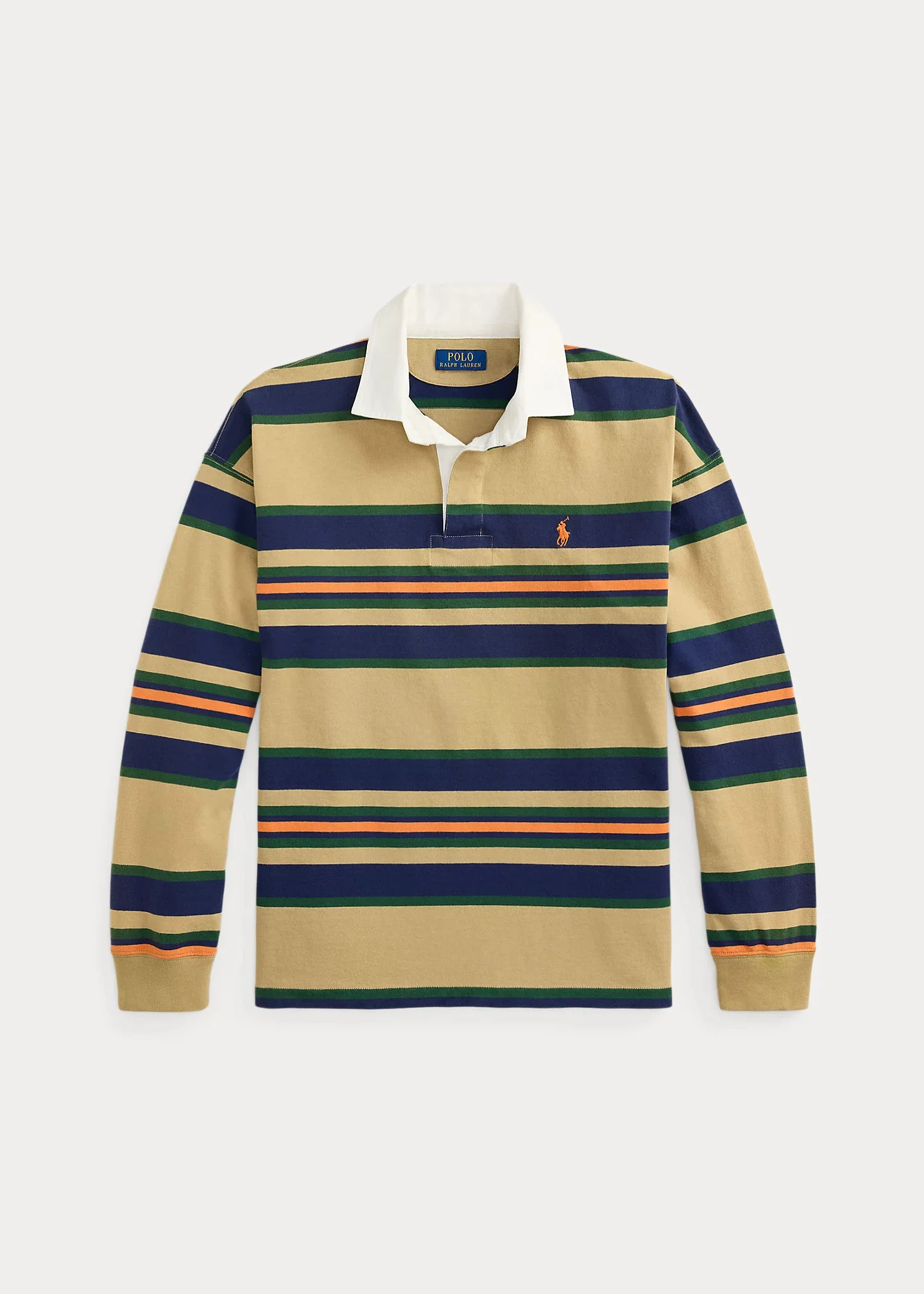 Big Fit Striped Jersey Rugby Shirt - 1