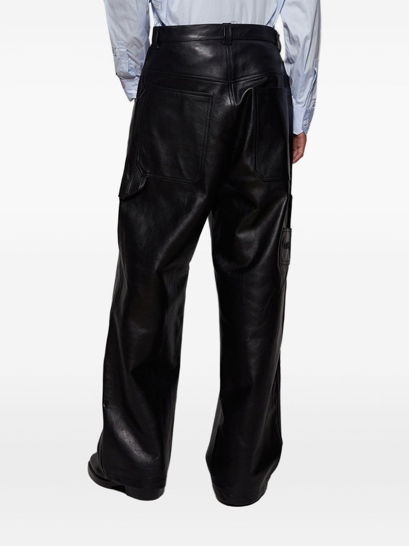 leather wide-leg trousers 5