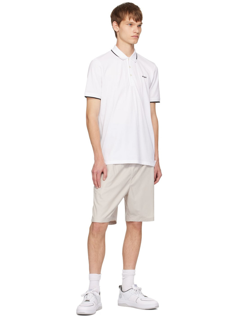 HUGO White Bonded Polo outlook