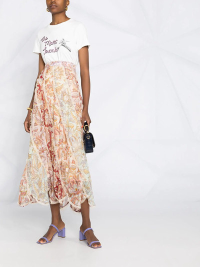 Zimmermann Ladybeetle spliced midi skirt outlook