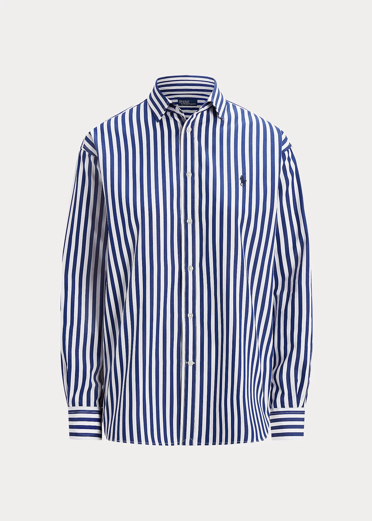 Relaxed Fit Striped Cotton Shirt - 1
