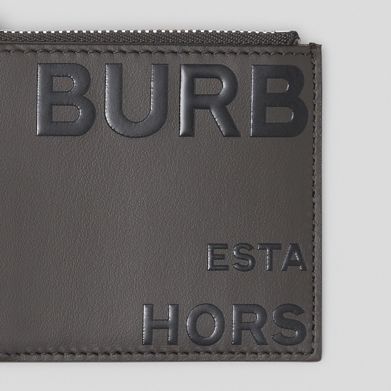 Horseferry Print Leather Card Case Lanyard - 2
