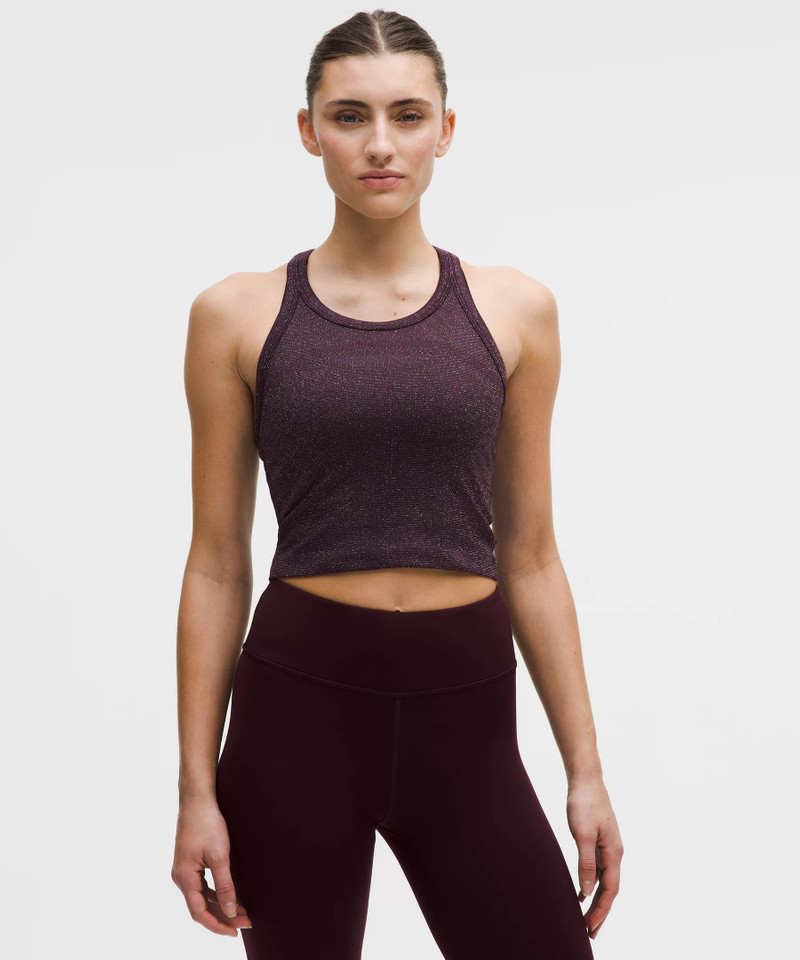 Swiftly Tech Cropped Round-Neck Racerback Tank Top 2.0 *Sparkle 1