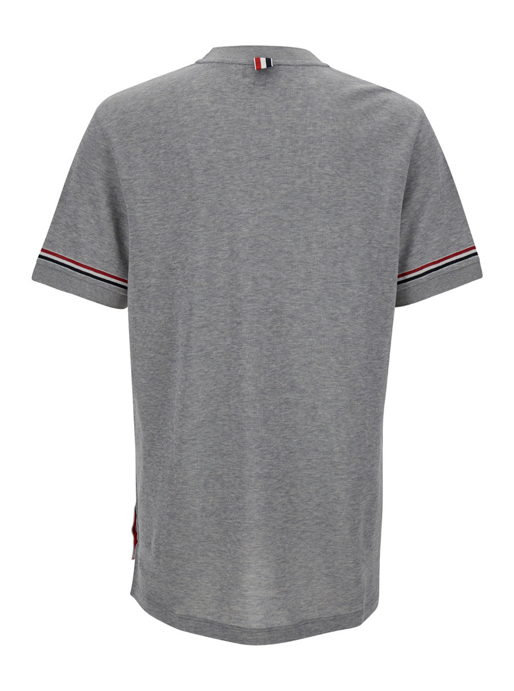 Thom Browne Men Grey Short Sleeve Crew Neck T-Shirt In Cotton Man - 2