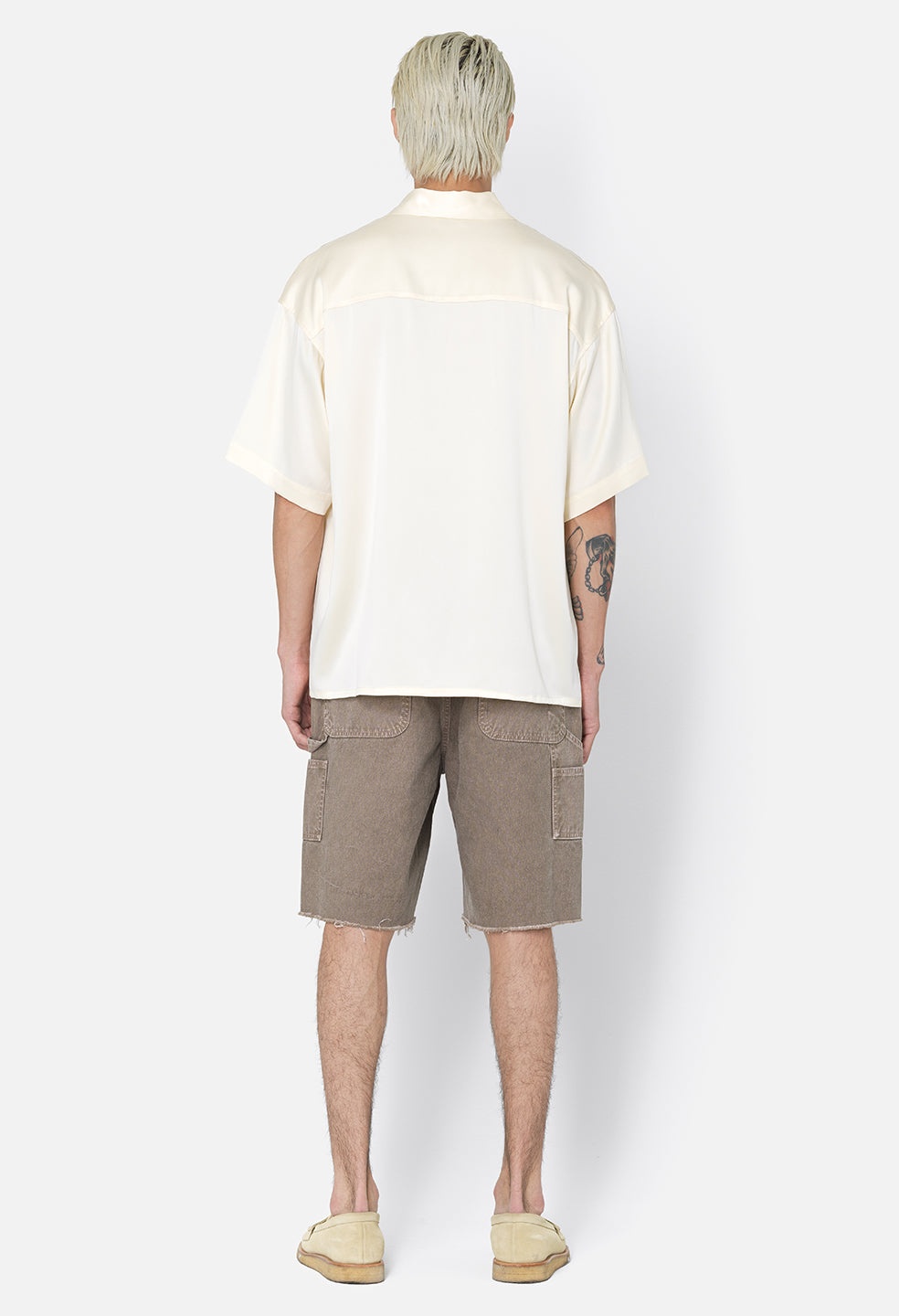 BRUSHED SILK BUTTON UP - 6