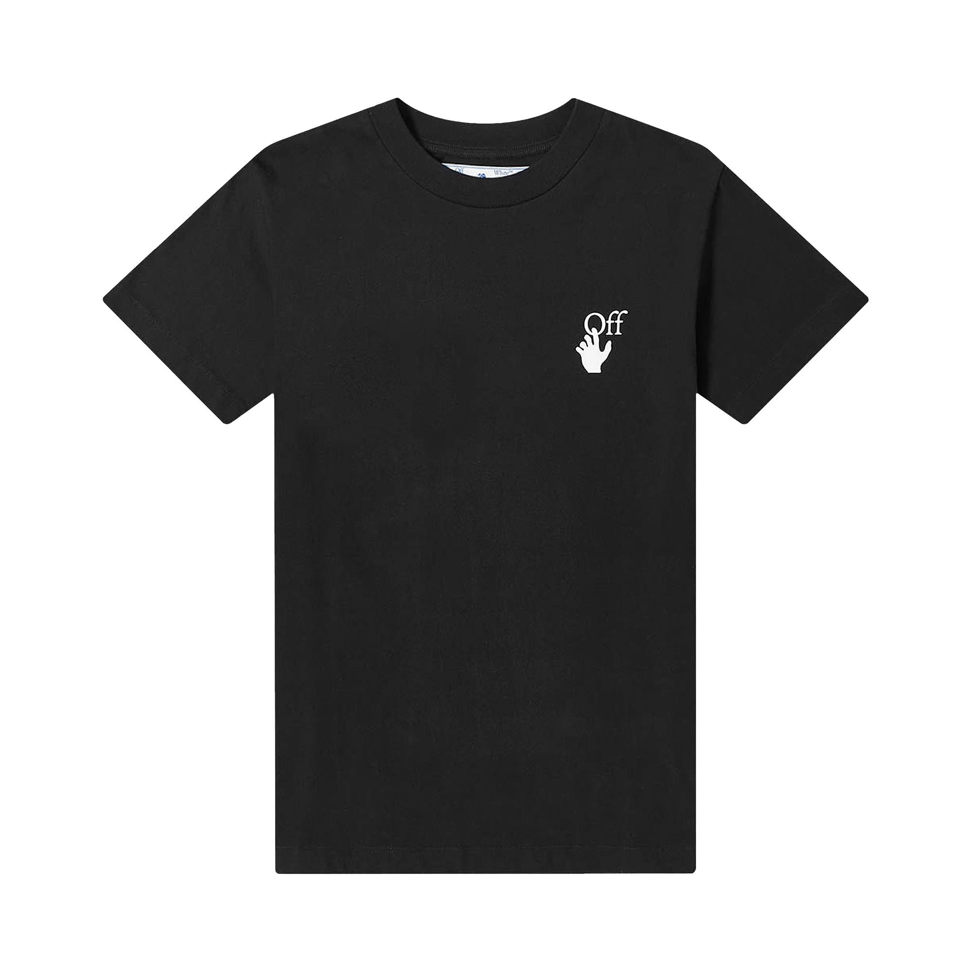 Off-White Cut Here Short-Sleeve Slim Tee 'Black/White' - 1