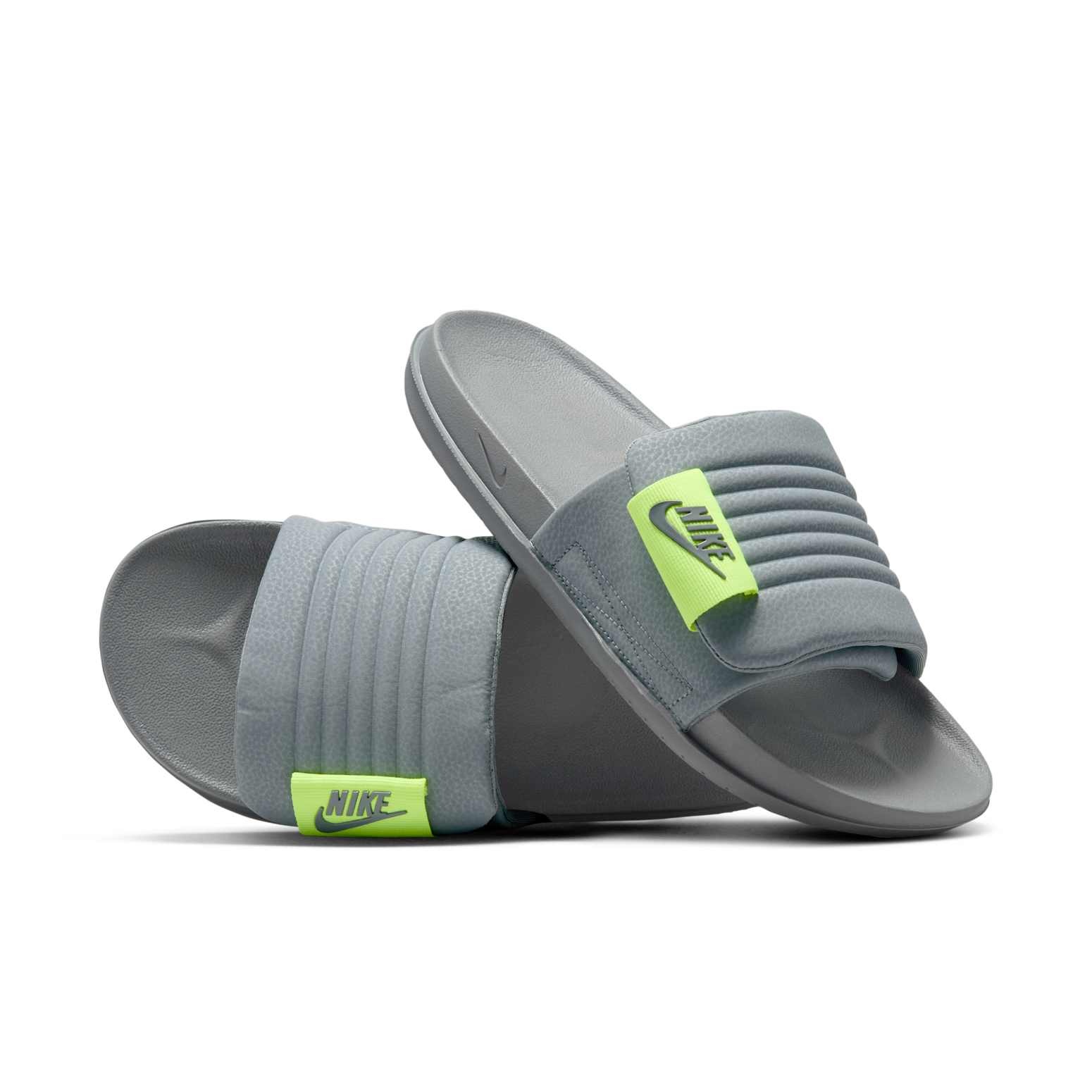 Nike Offcourt Adjust Slides 'Cool Grey Volt' DQ9624-006 - 3