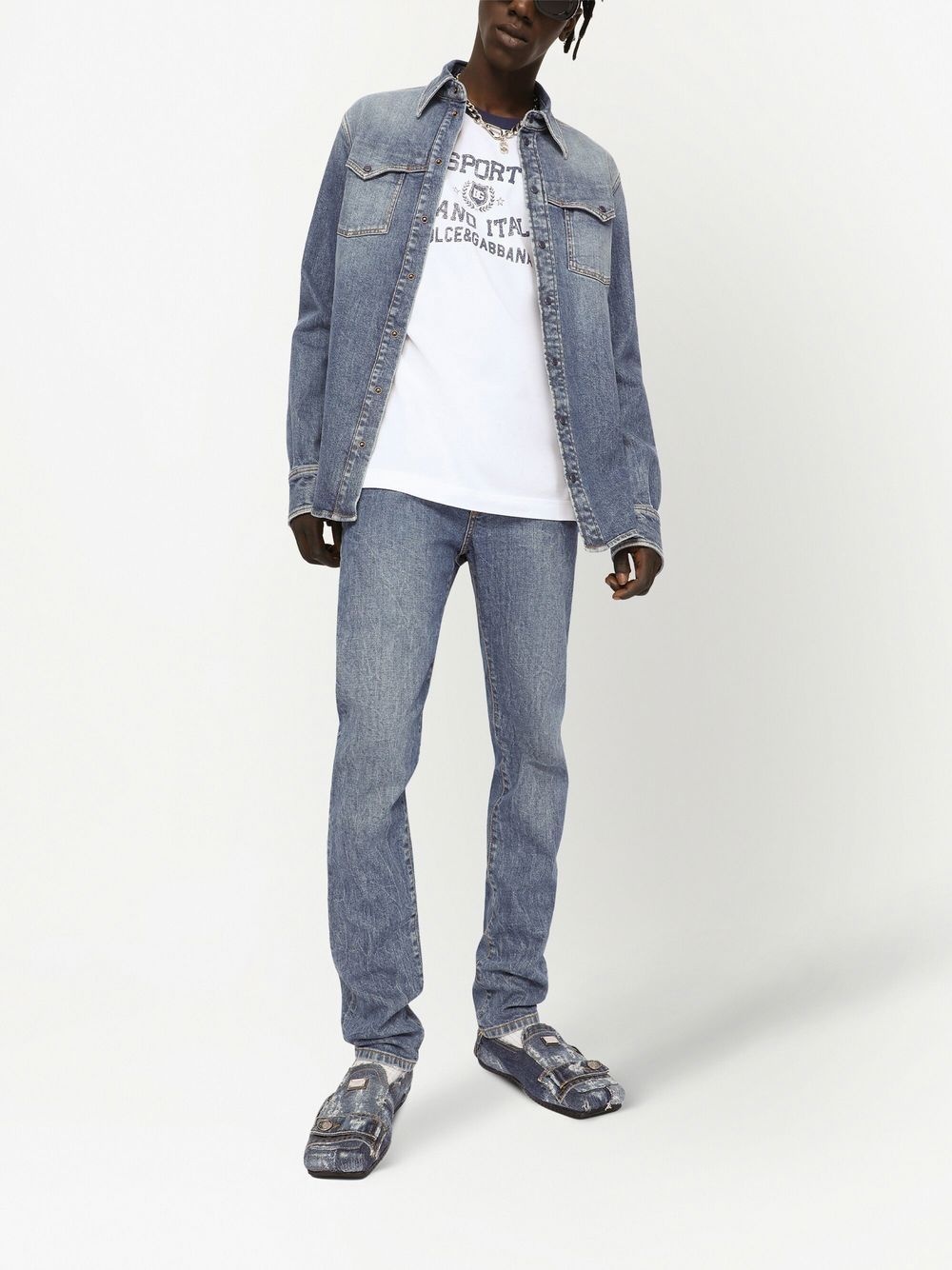 mid-rise slim-fit jeans - 2