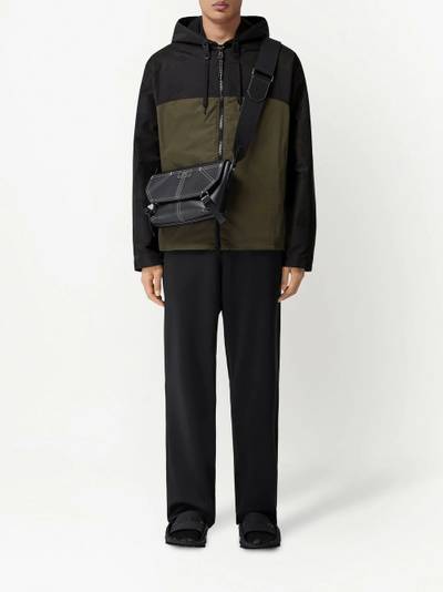 Burberry perforated-logo lightweight hooded jacket outlook