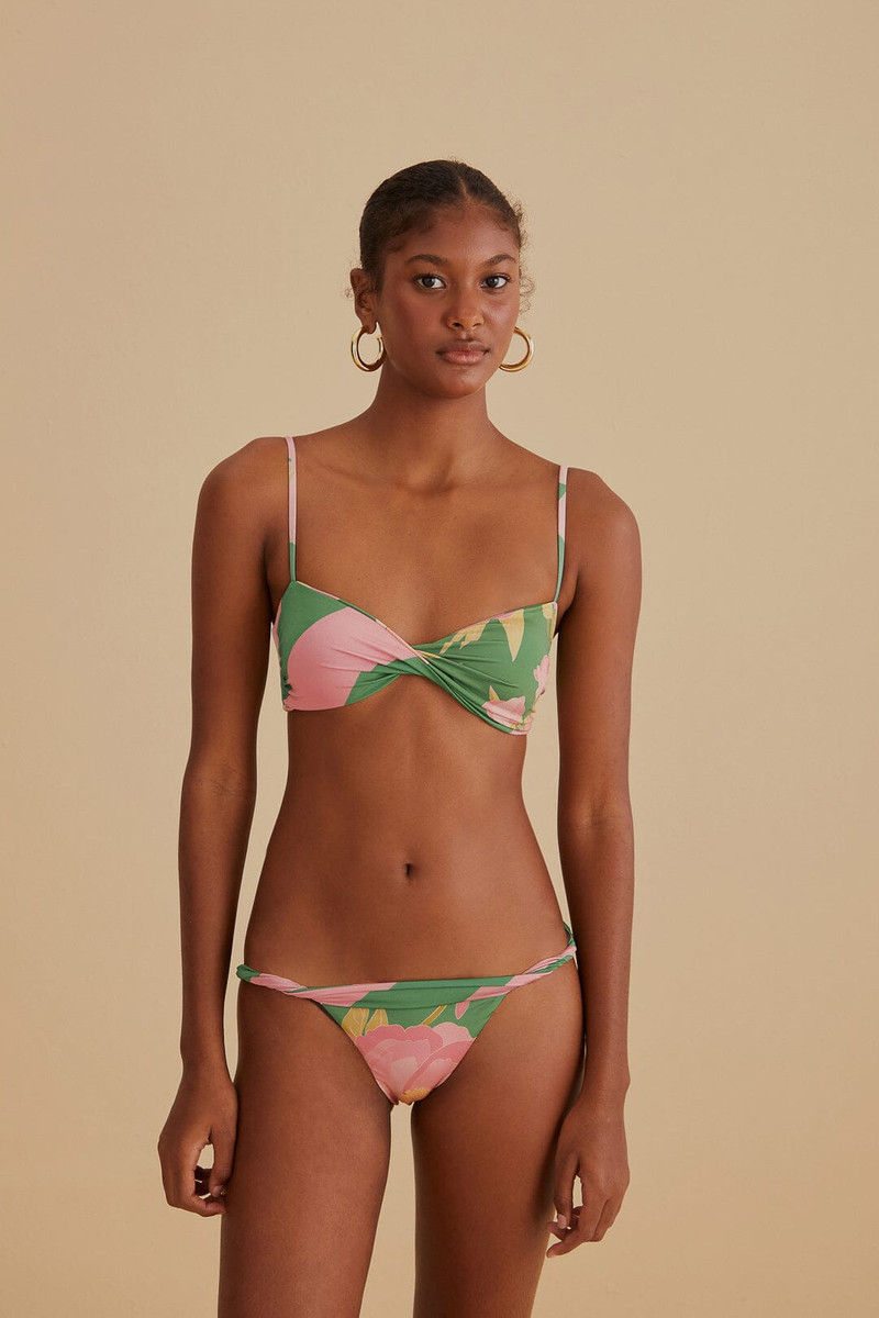 FARM RIO Winter Garden Twist Bikini Top outlook