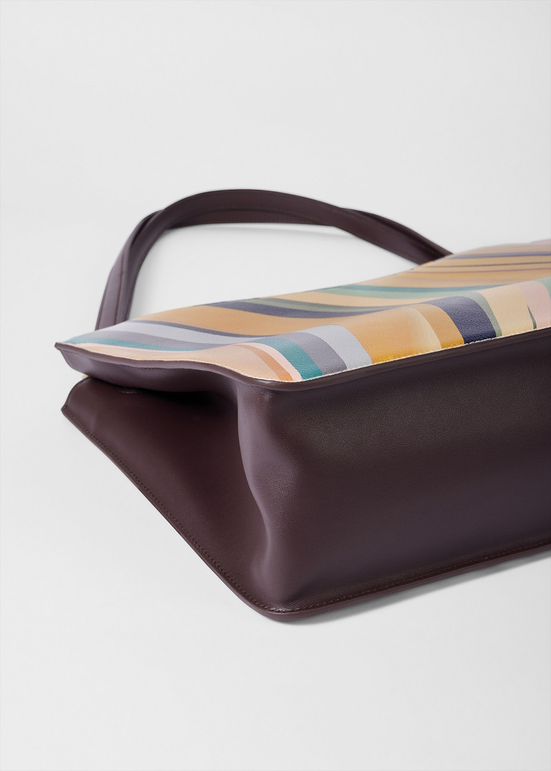 Women's 'Dusky Swirl' Double Zip Tote Bag 5