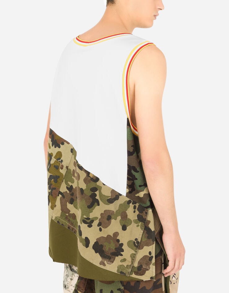 Camouflage patchwork singlet with DG patch - 5