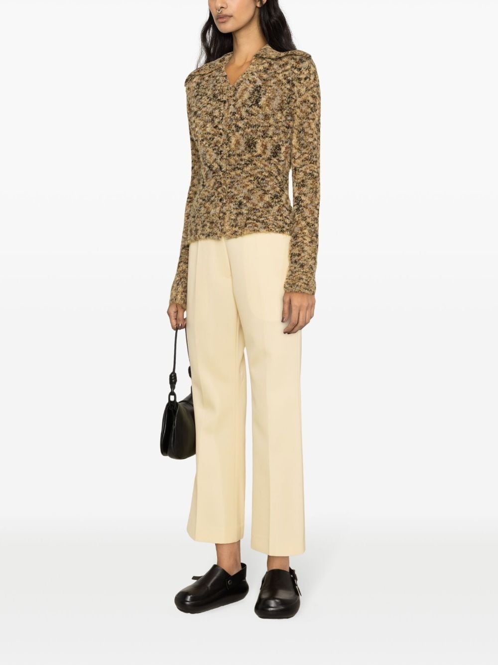 straight-leg wool tailored trousers - 3