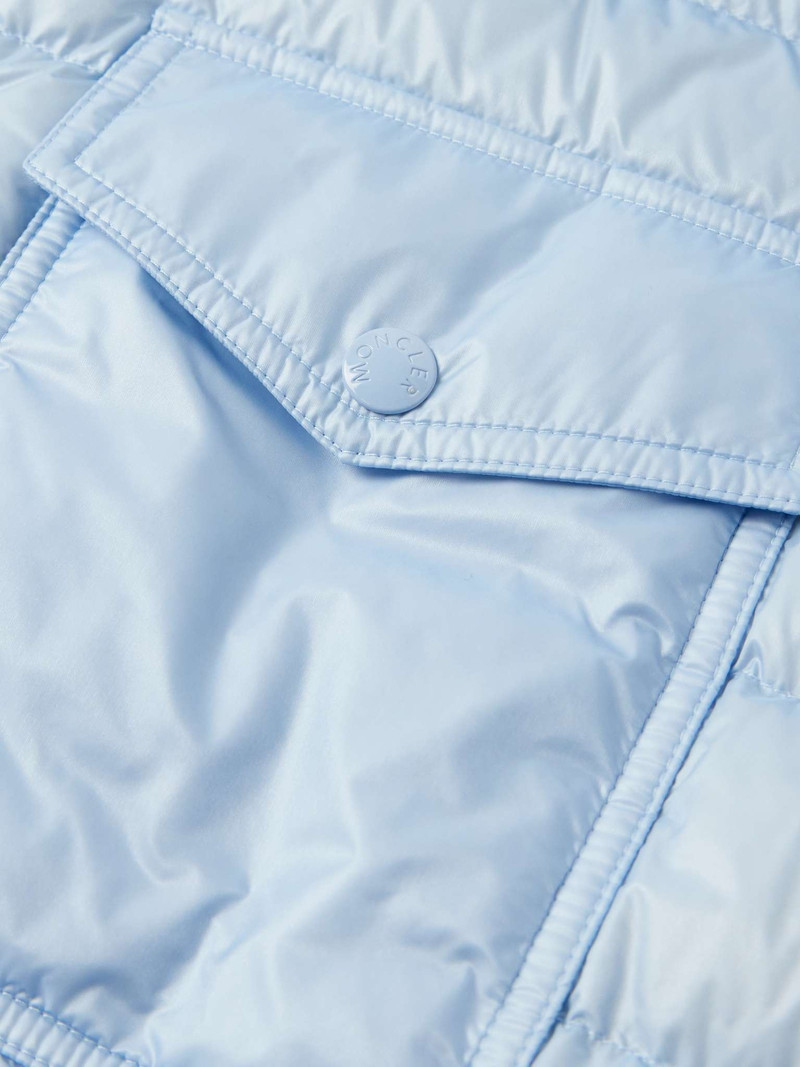 Logo-Appliquéd Quilted Shell Down Shirt Jacket 3