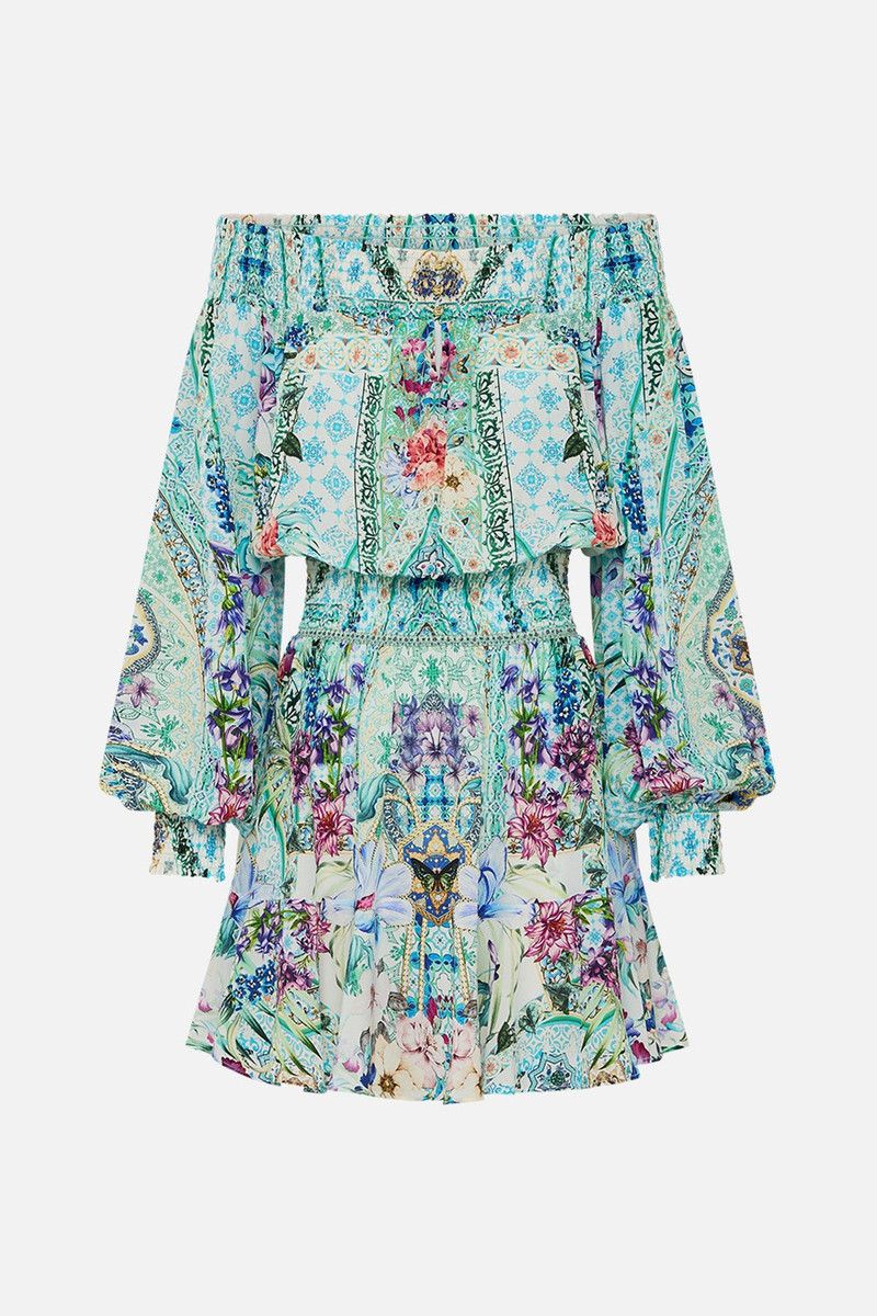 OFF SHOULDER SHORT DRESS - 1