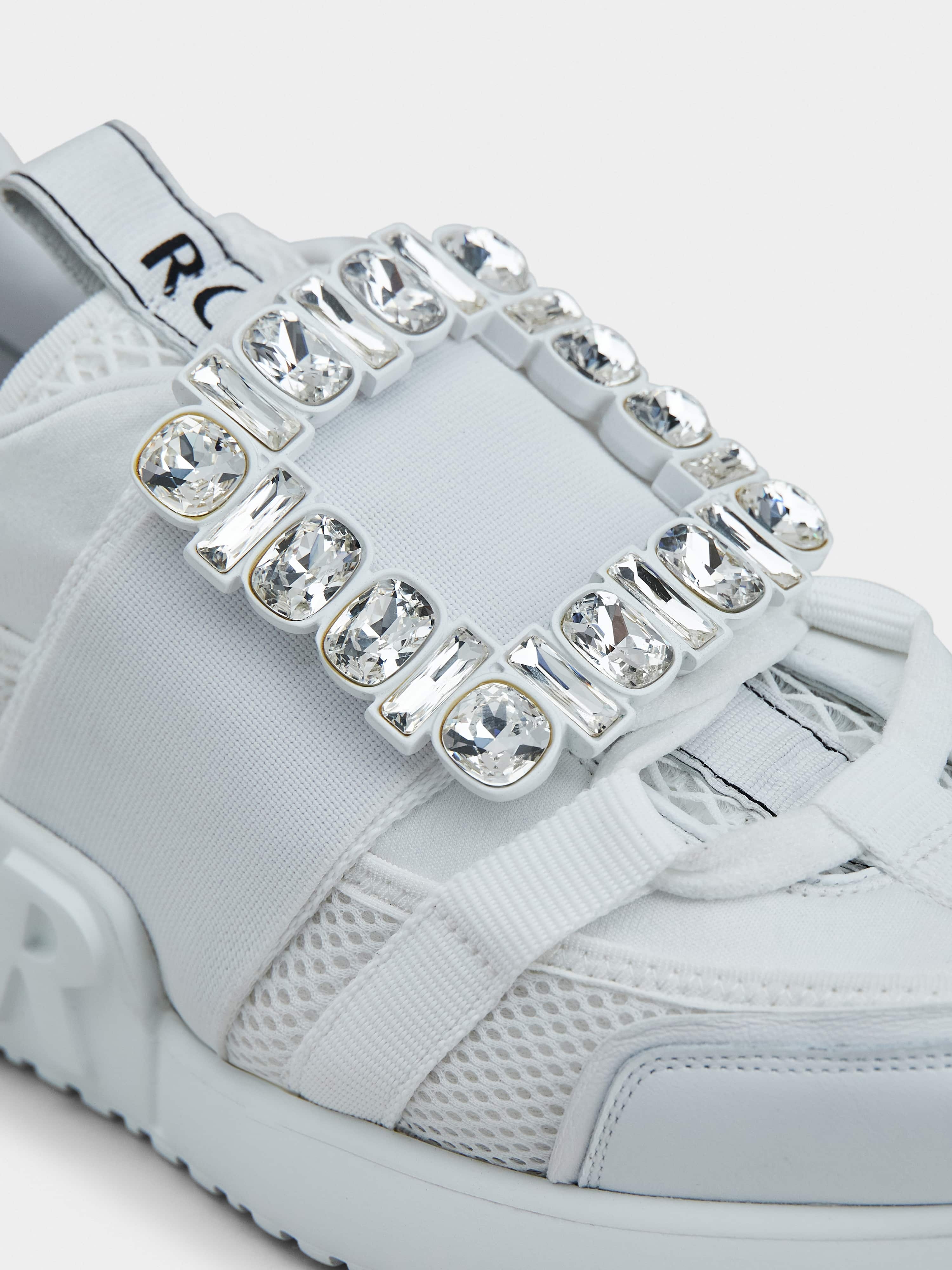 Viv' Go Rhinestone Buckle Sneakers in Technical Fabrics - 7