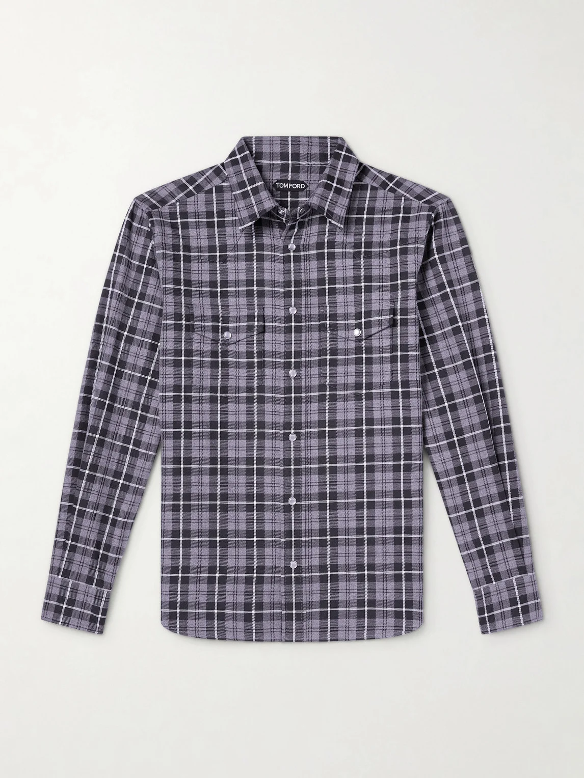 Checked Cotton-Twill Shirt - 1