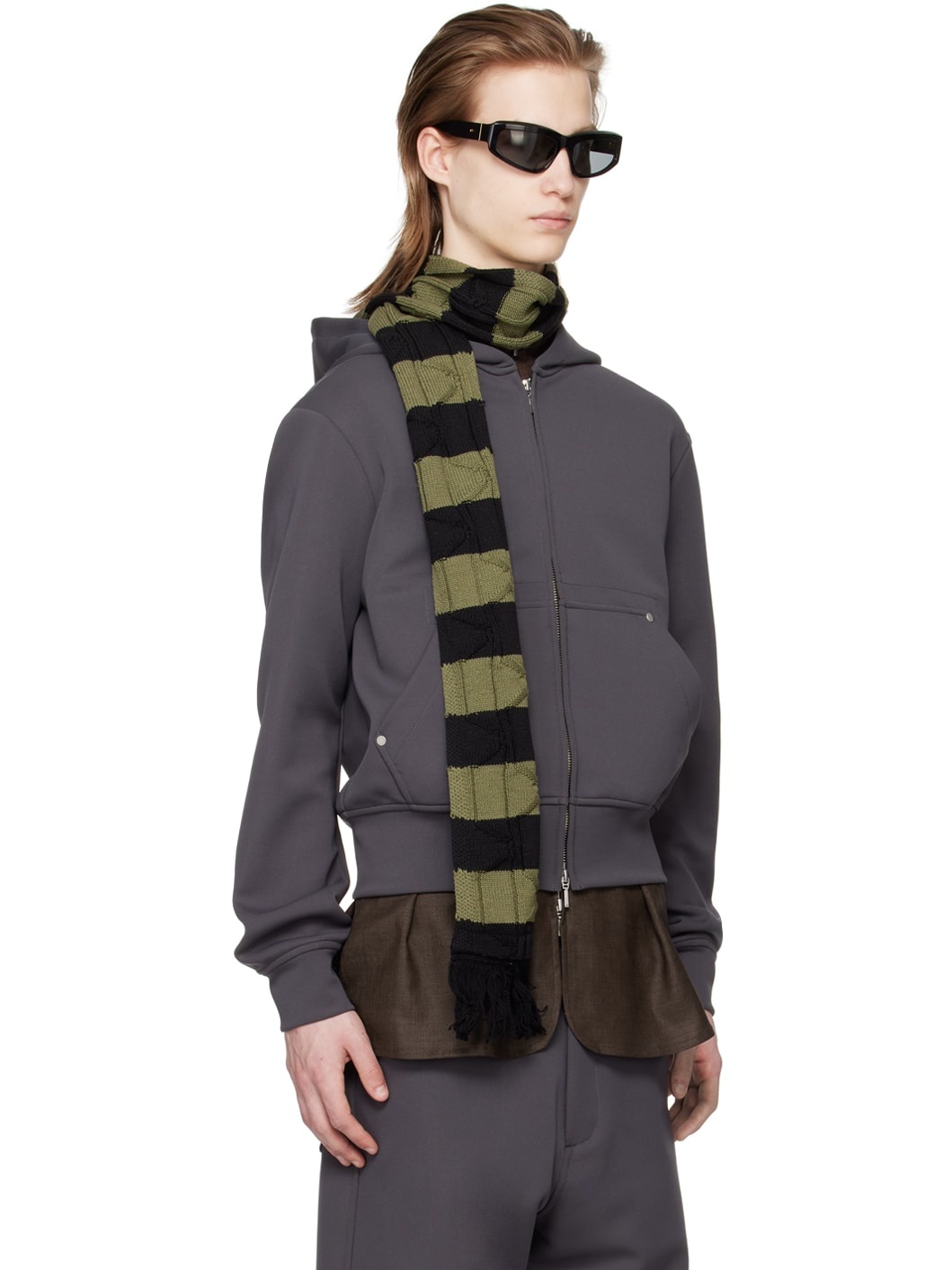 Gray Rivet Hoodie - 2