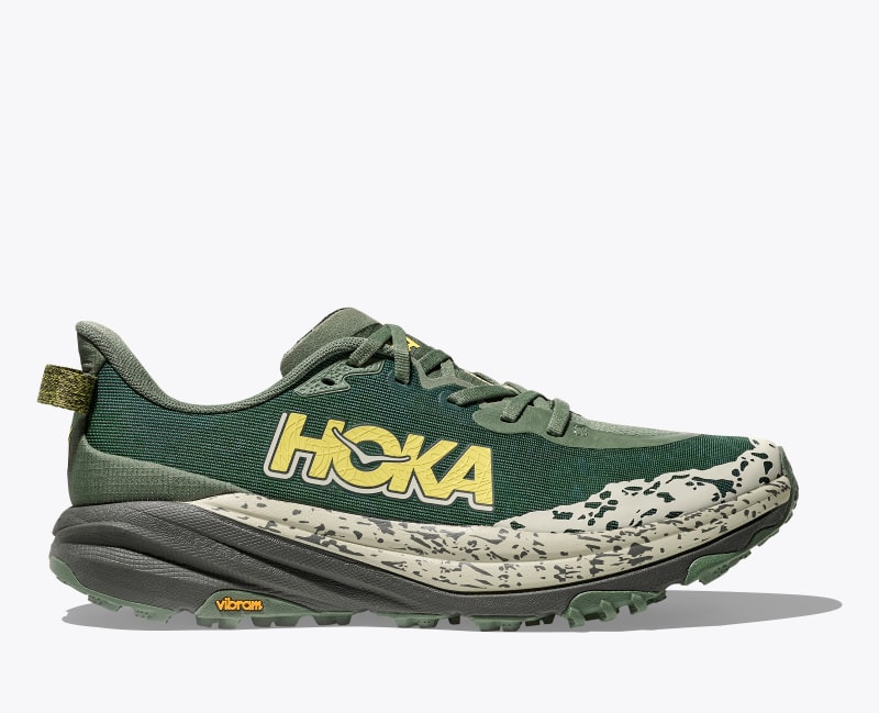 Men's Speedgoat 6 Shoes in Fern/Asphalt Grey - 1