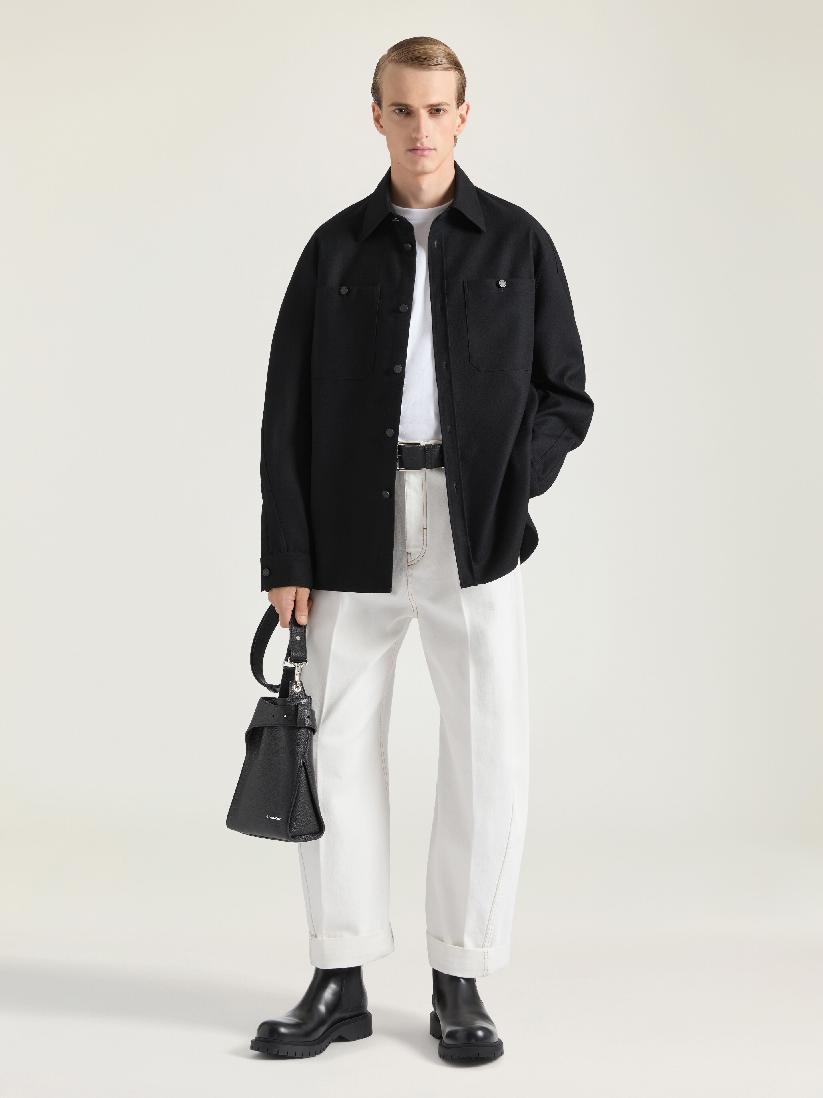 COUTURE SEAM OVERSHIRT IN FLANNEL - 2