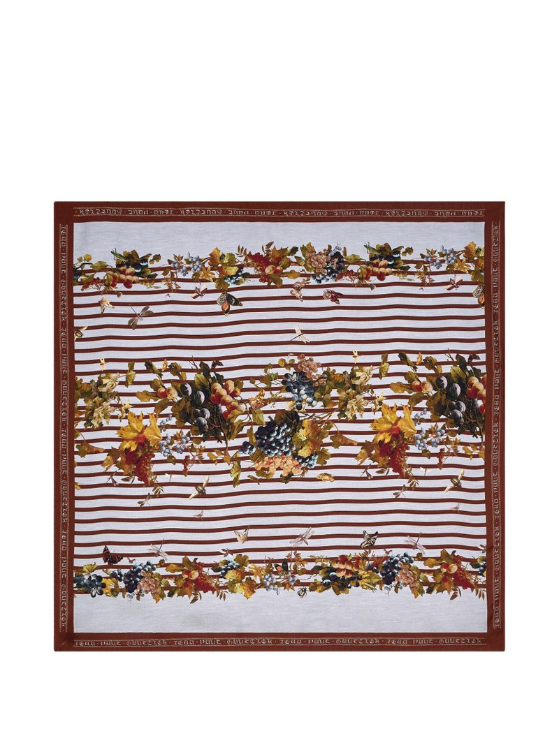 striped floral scarf 1