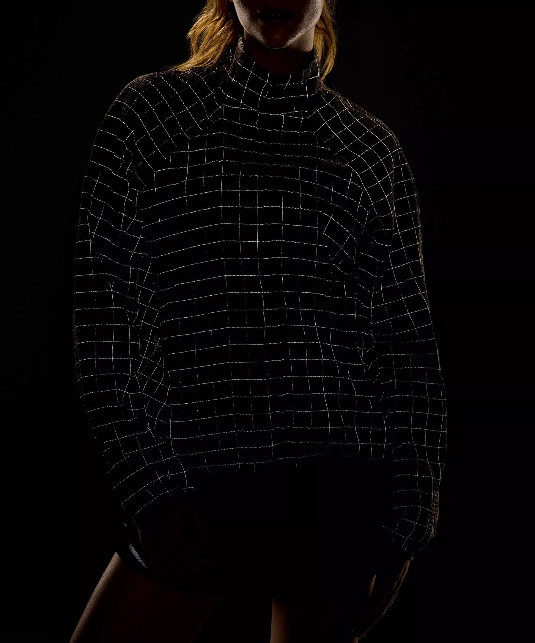 Adapted State Textured Jacket *Reflective Grid - 7