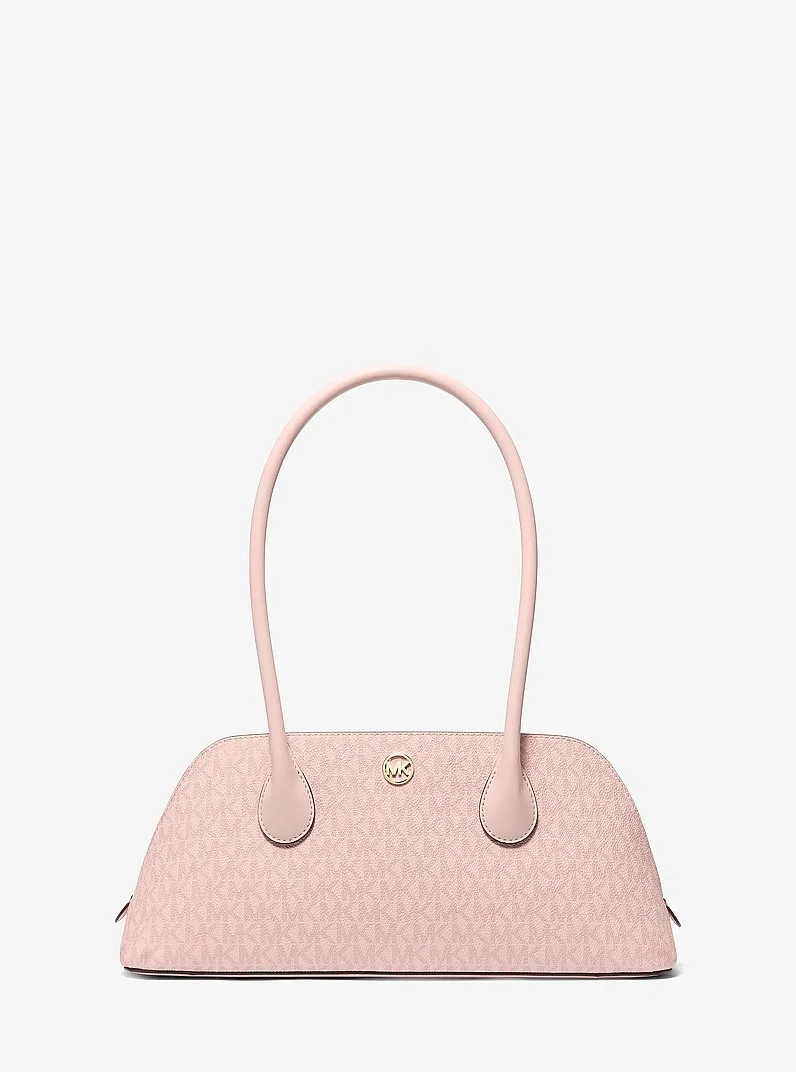 Petra Medium Signature Logo Shoulder Bag - 1