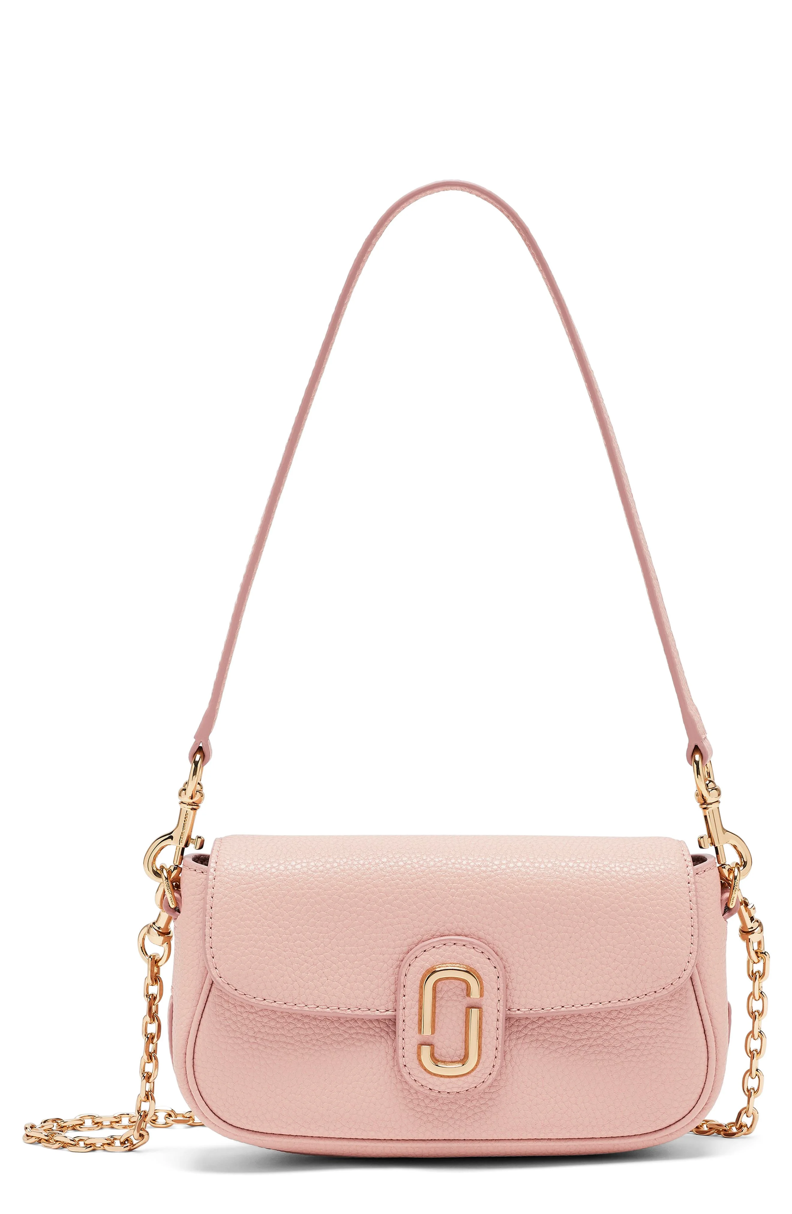 Marc Jacobs The J Marc Clover Pebble Crossbody Bag in Rose at Nordstrom - 1