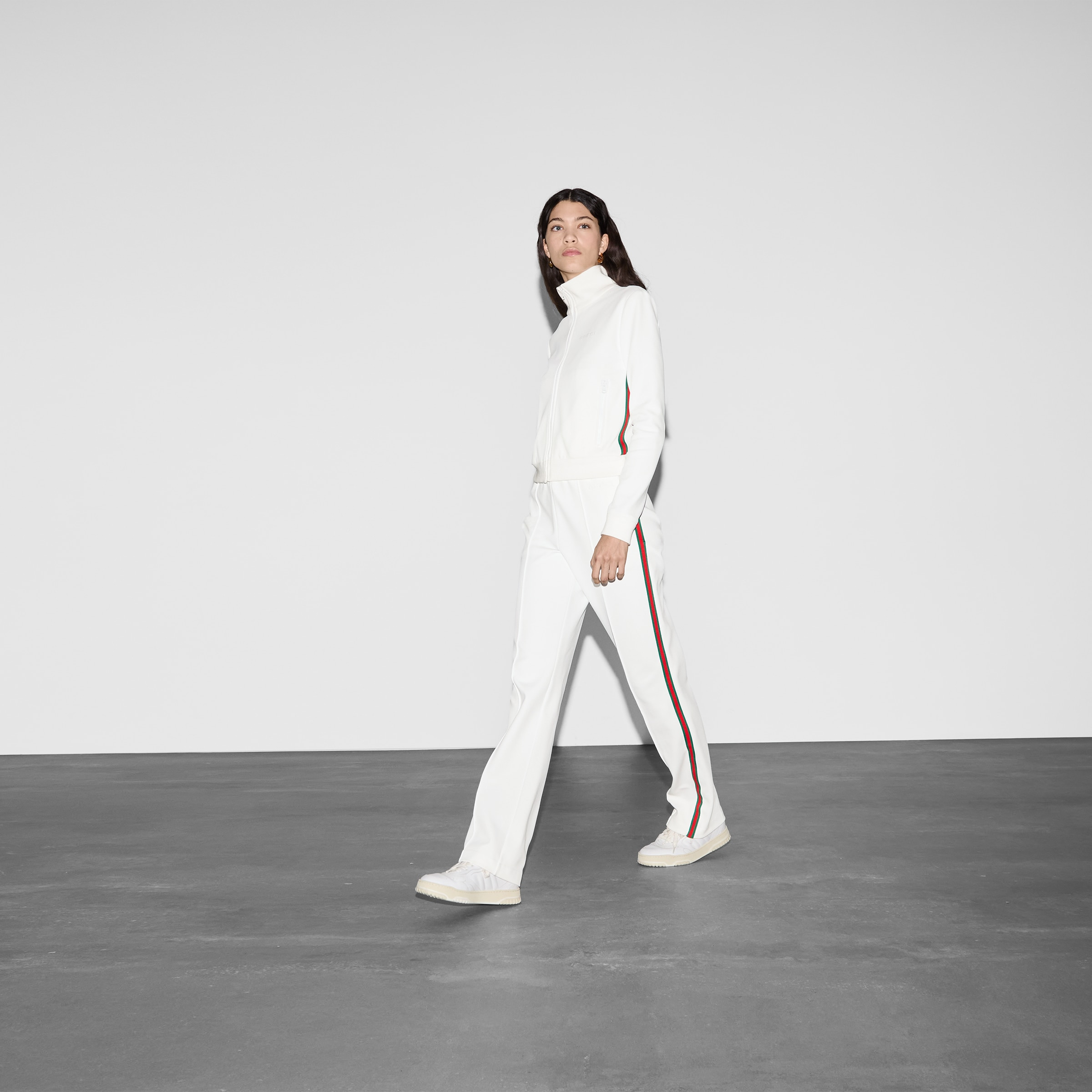 Jersey drill jogging pants with Web - 6