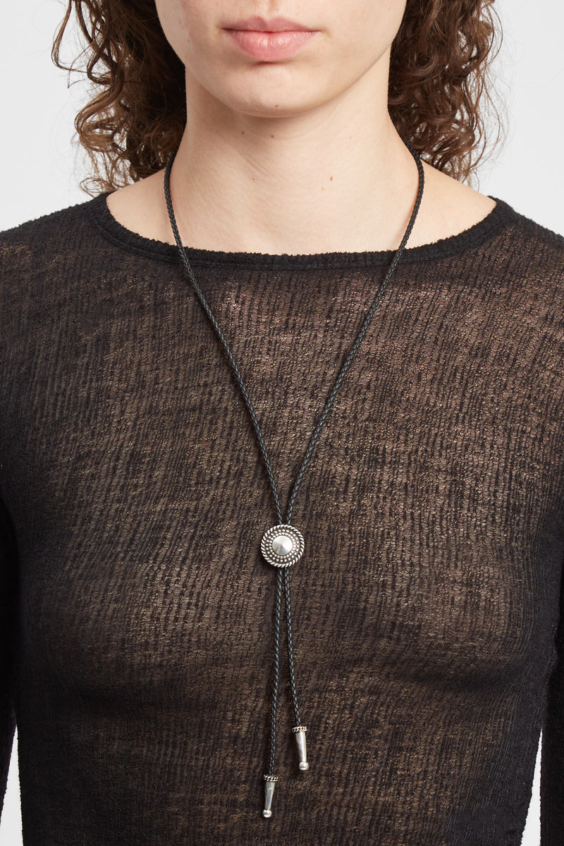 Alix Stud Braid Bolo Tie - 3